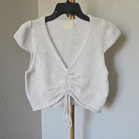 Dreamers By Debut Tops - GREY CROP TOP